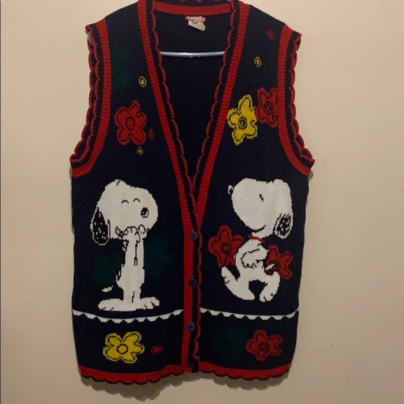 snoopy and Friends Sweaters - Snoopy and Friends sweater Vest